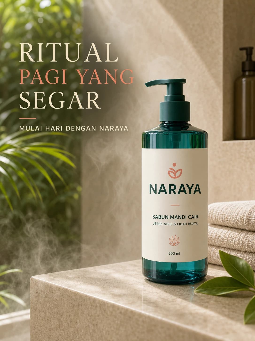 Sabun mandi — Di kamar mandi