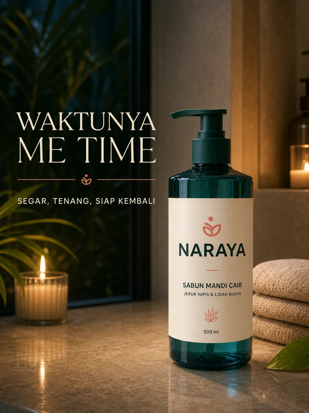 Sabun mandi — Di kamar mandi